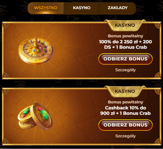 AmunRa Casino Bonus powitalny 